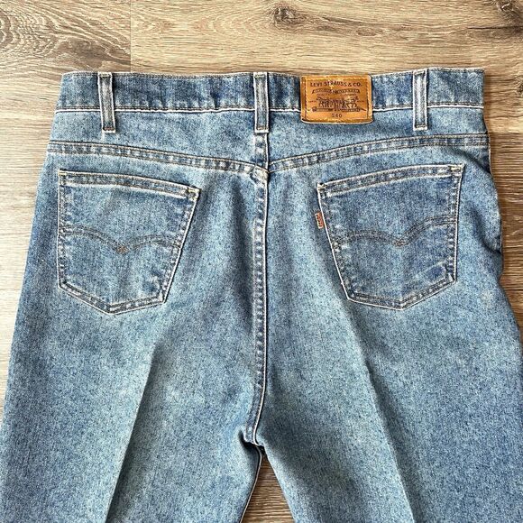 Vintage Levi's 540 1990s Relaxed Fit Jeans Made in USA Men 36x29 Brown Tab - Picture 3 of 12